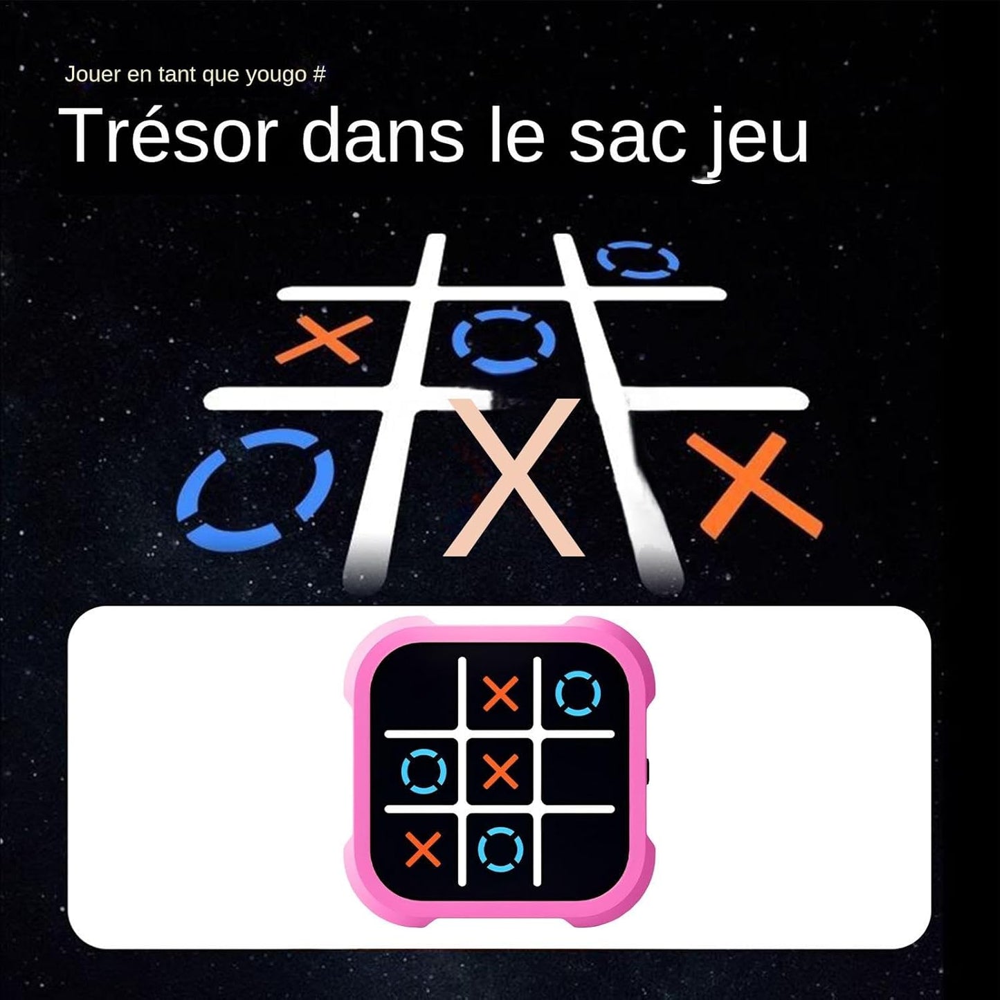 Jeu Électronique Tic-Tac-Toe LED - Divertissement Intemporel pour Petits et Grands
