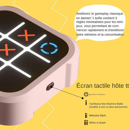 Jeu Électronique Tic-Tac-Toe LED - Divertissement Intemporel pour Petits et Grands